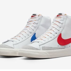 Nike Blazer Mid 77 Red White Blue, Women’s 8